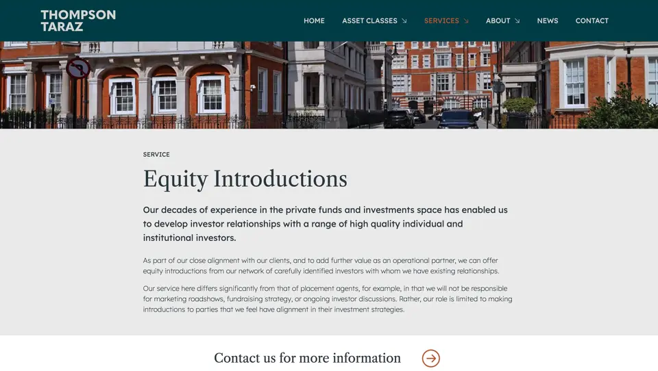 Thompson Taraz website example