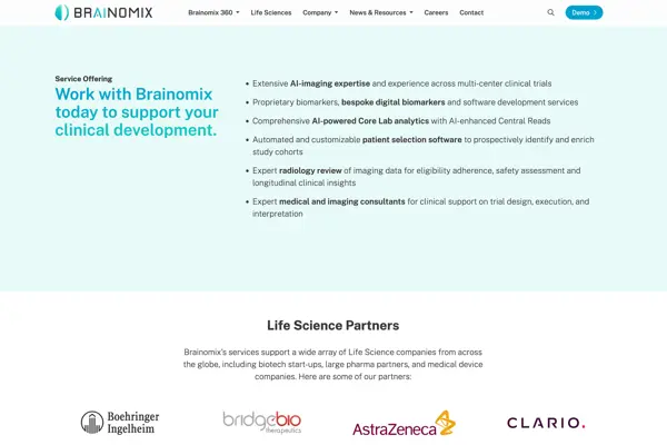 Brainomix Website Services