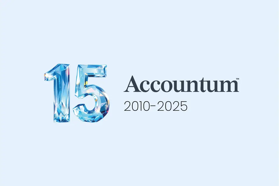 Accountum 15th Anniversary branding