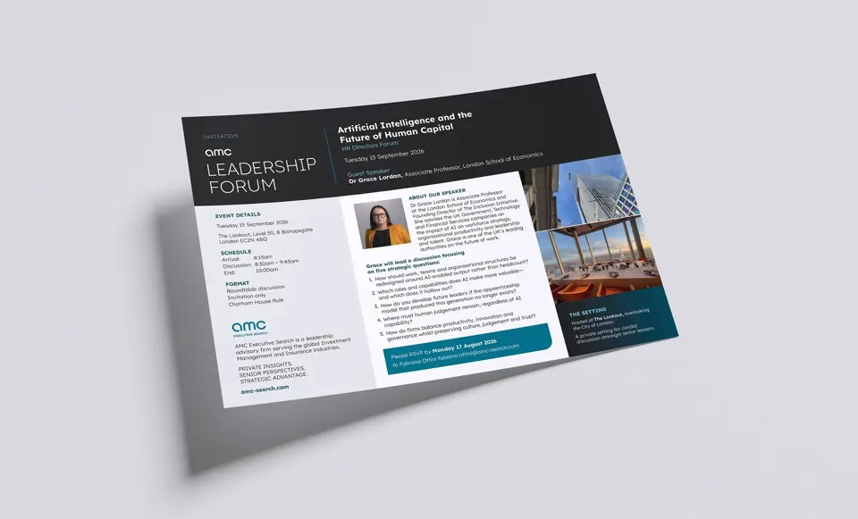 AMC Search Event flyer design