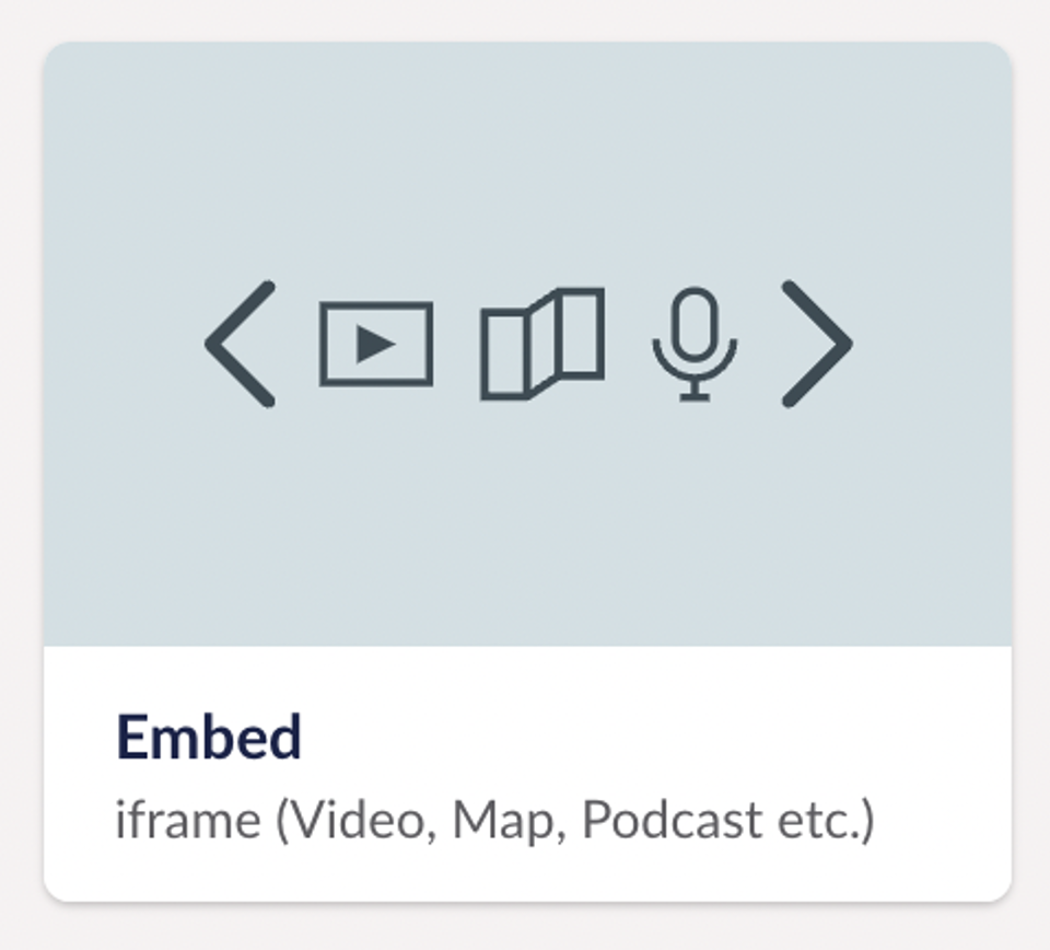 The Umbraco embed content block design