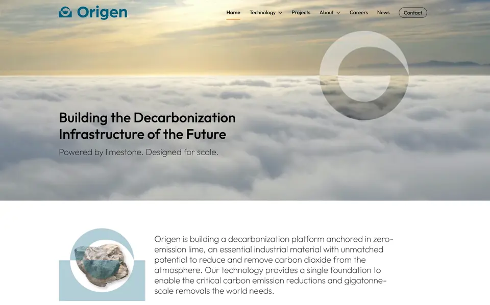 Origen Homepage
