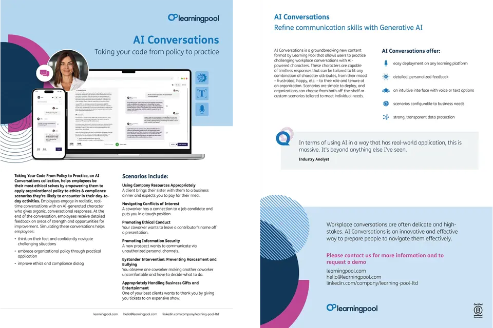 Learning Pool literature design example