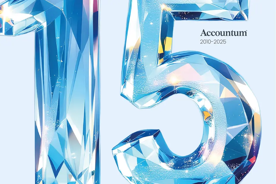 Accountum 15th Anniversary branding